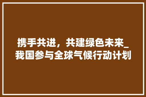 携手共进，共建绿色未来_我国参与全球气候行动计划的方法与展望