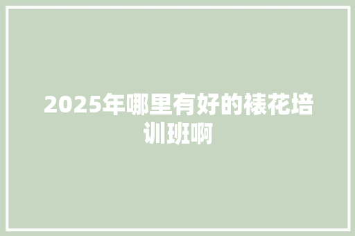 2025年哪里有好的裱花培训班啊