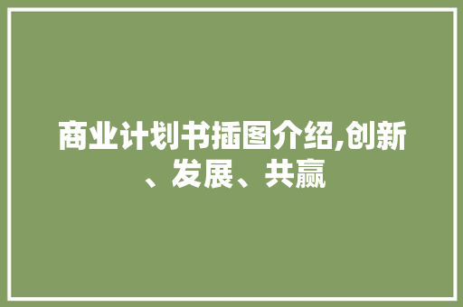 商业计划书插图介绍,创新、发展、共赢