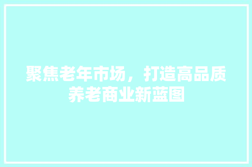 聚焦老年市场，打造高品质养老商业新蓝图